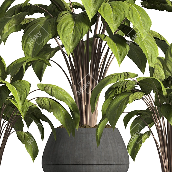 Stylish Indoor Plant Stand 3D model image 3