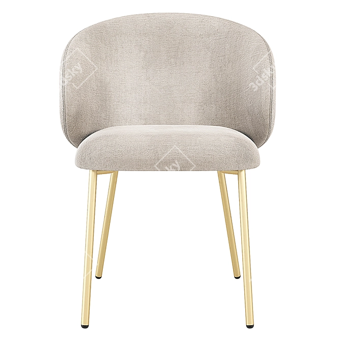 Italian Connubia Calligaris Tuka Chair: Elegant Comfort 3D model image 5