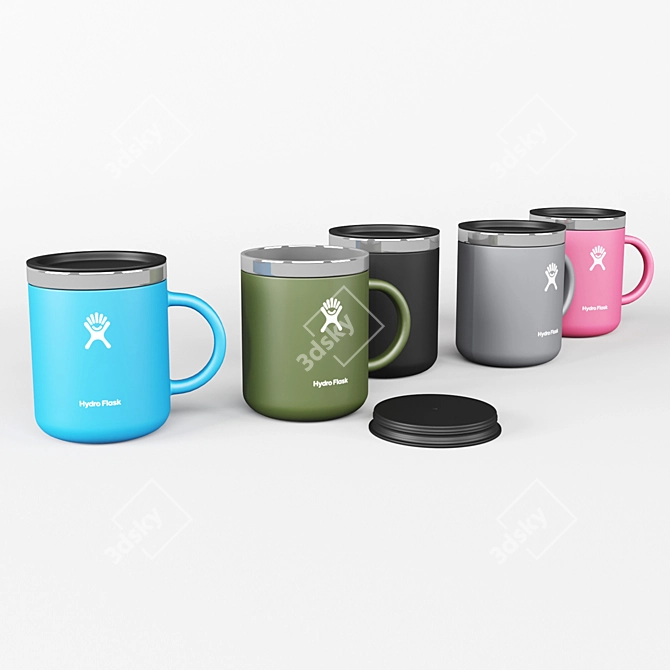 Hydro Flask 12oz: Hot or Cold, On-the-Go 3D model image 10