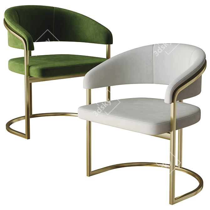 Visionnaire Clem Chair: Innovative Design 3D model image 2