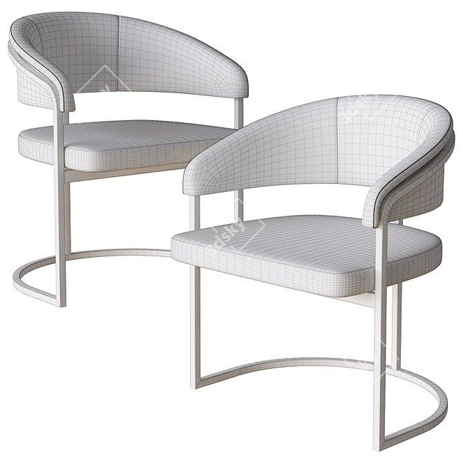 Visionnaire Clem Chair: Innovative Design 3D model image 4