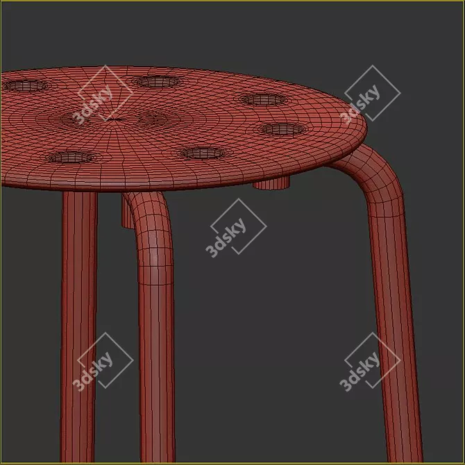 Hello Kitty Vanity Set: Adorable Dressing Table 3D model image 7