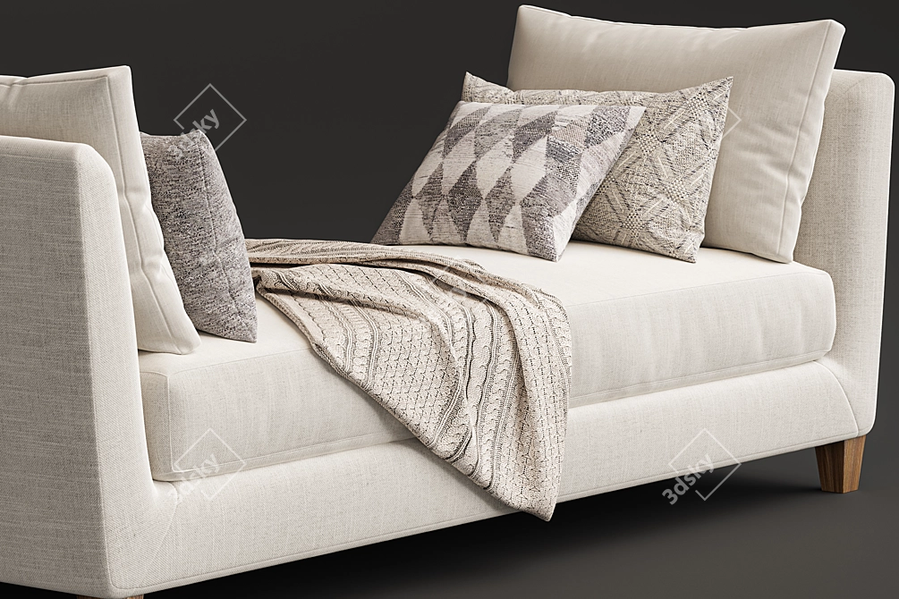 Modern Marlowe Daybed: Stylish and Functional 3D model image 6