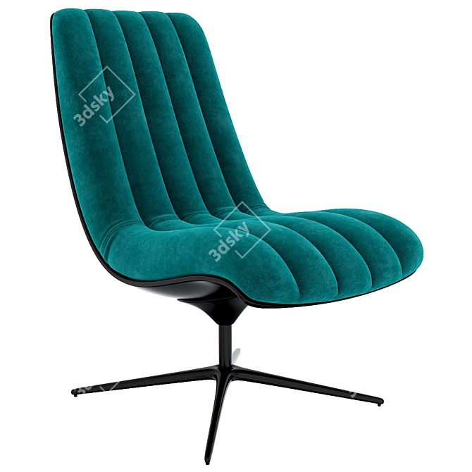 Stylish Healey Lounge Chair 3D model image 1