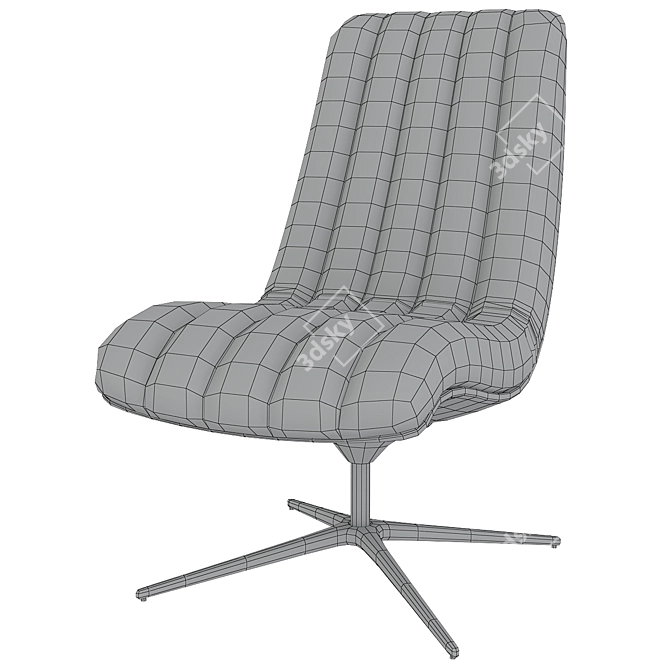 Stylish Healey Lounge Chair 3D model image 3