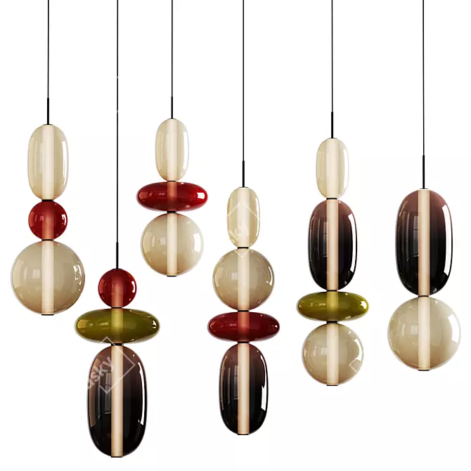 Modern Pendant Lights Collection 3D model image 1