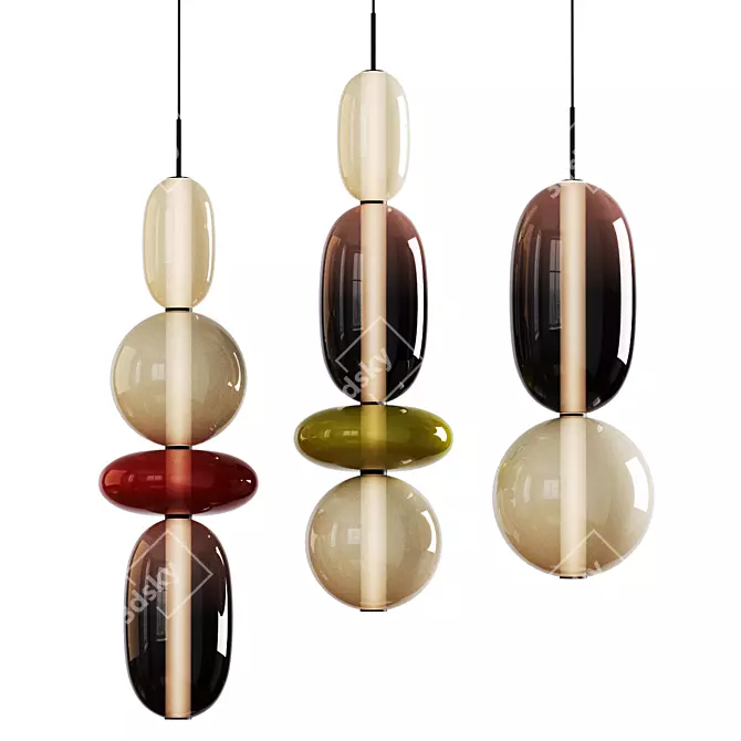 Modern Pendant Lights Collection 3D model image 3