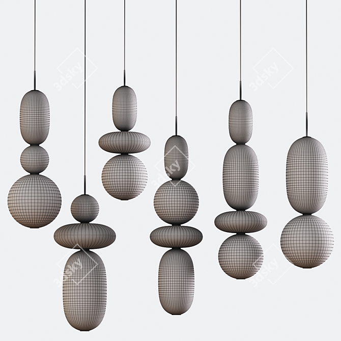 Modern Pendant Lights Collection 3D model image 4