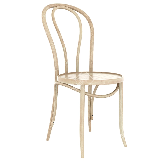 Modern Thonet Rating Chair: Stylish & Comfortable 3D model image 1