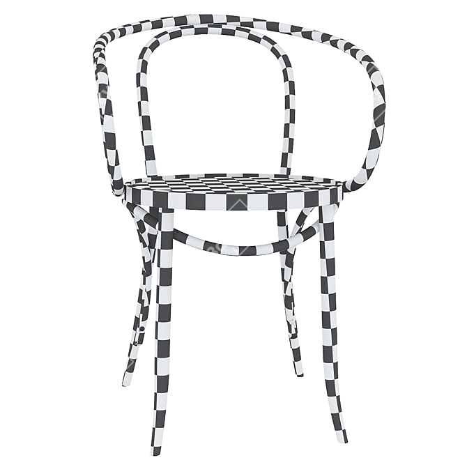 Thonet Rating Chair: Elegant & Classic Design. 3D model image 5