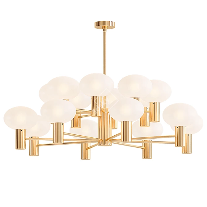 Elegant Bentley Chandelier: Arteriors 3D model image 1