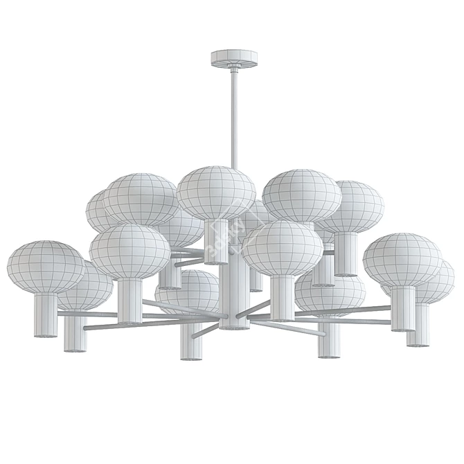 Elegant Bentley Chandelier: Arteriors 3D model image 2