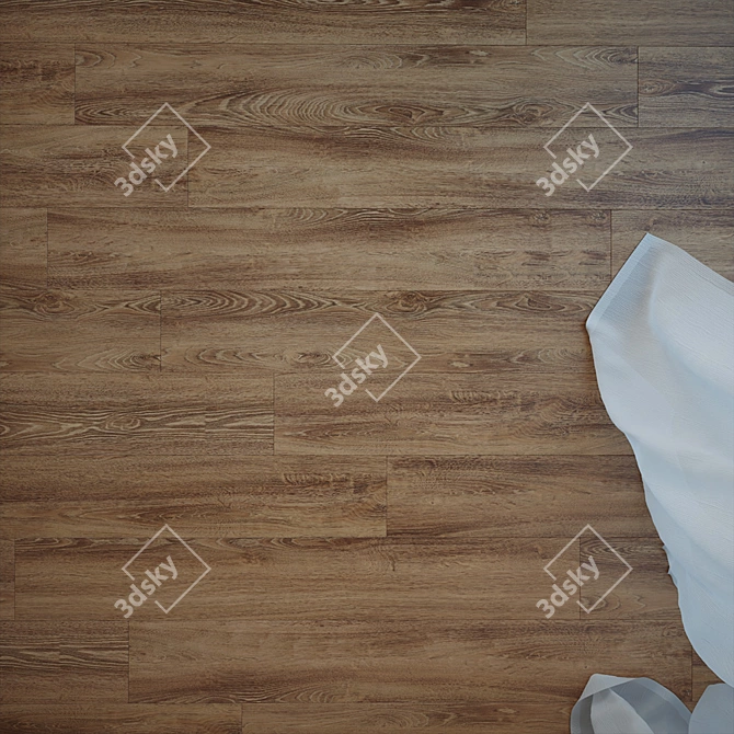 Natural Oak Calypso Flooring 3D model image 2