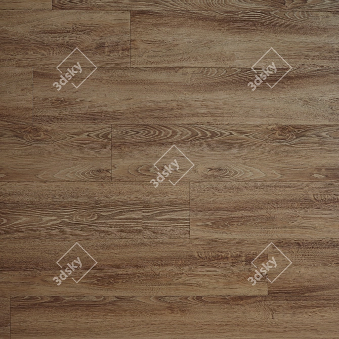 Natural Oak Calypso Flooring 3D model image 3