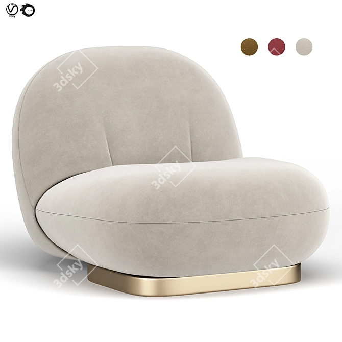 Sleek Pacha Chair: Modern Elegance 3D model image 1