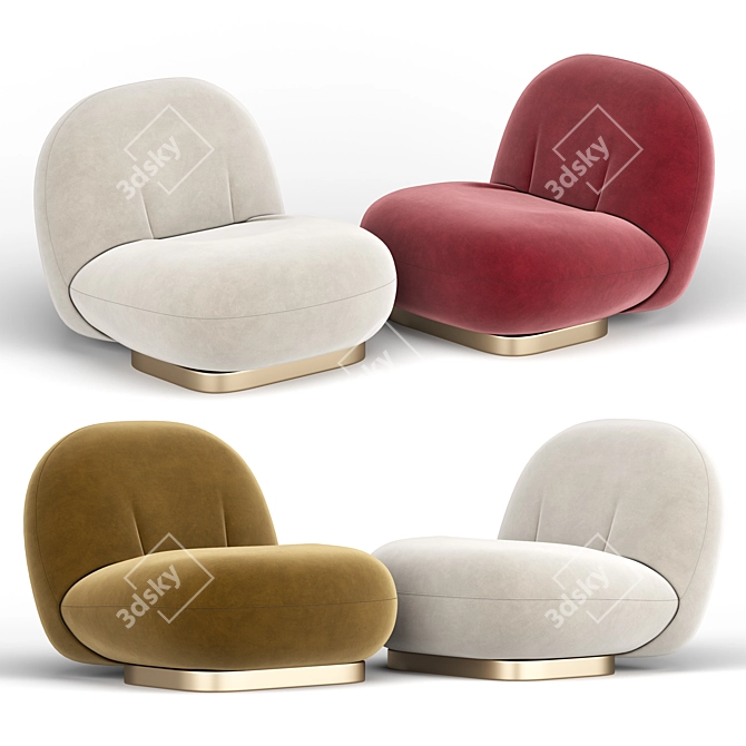 Sleek Pacha Chair: Modern Elegance 3D model image 2
