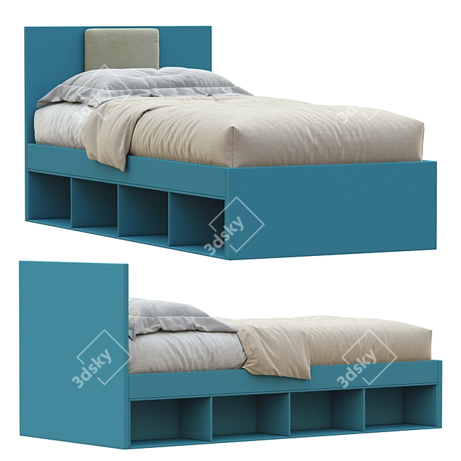 NUK Single Bed - Modern and Stylish 3D model image 7