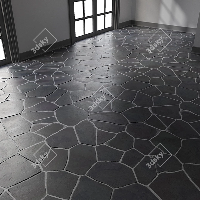 Seamless Stone Floor | PBR | 4K 3D model image 4