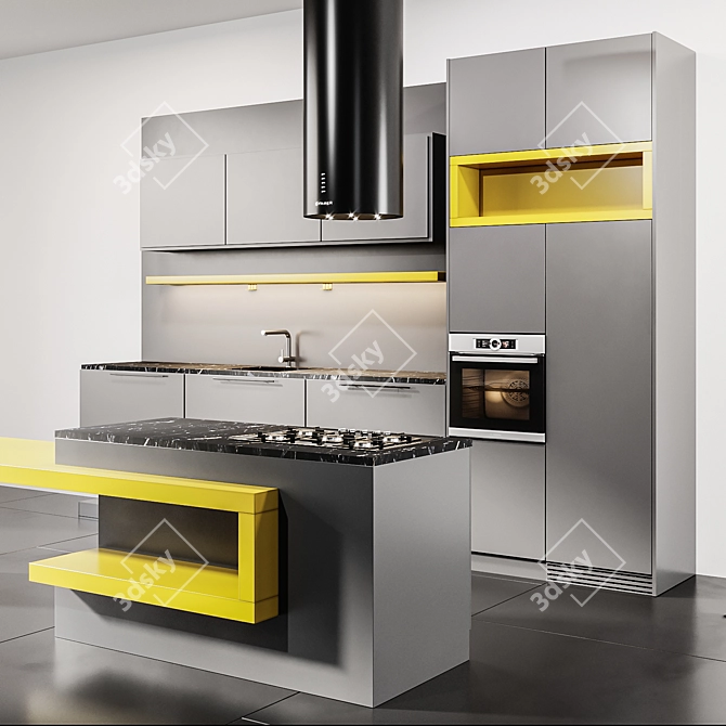 Italian Kitchen 26: Stylish and Spacious 3D model image 2