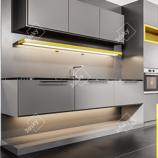 Italian Kitchen 26: Stylish and Spacious 3D model image 3