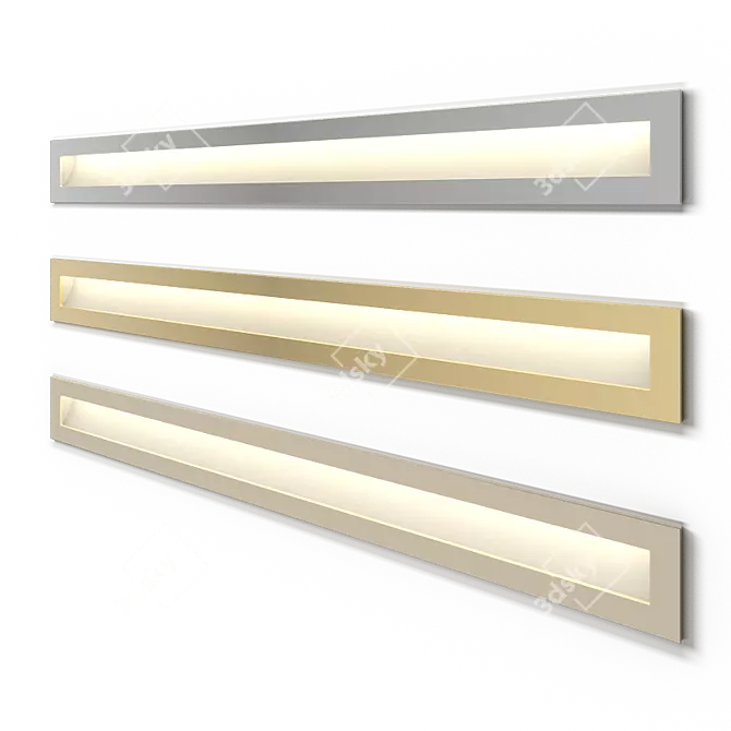 Sleek LED Staircase Light 3D model image 1