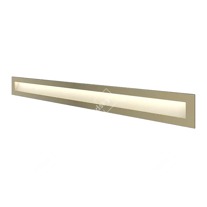 Sleek LED Staircase Light 3D model image 3