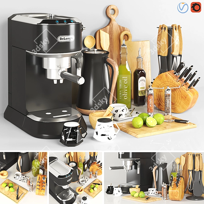 Essential Kitchen Accessories 3D model image 1