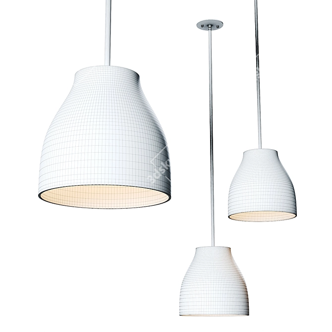 Trinity Pendant Lamp: Stylish and Classic 3D model image 2