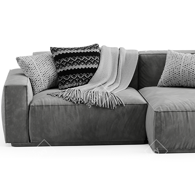 Contemporary Arflex Sofa: Sleek and Stylish 3D model image 2