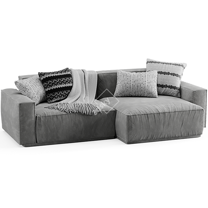 Contemporary Arflex Sofa: Sleek and Stylish 3D model image 3