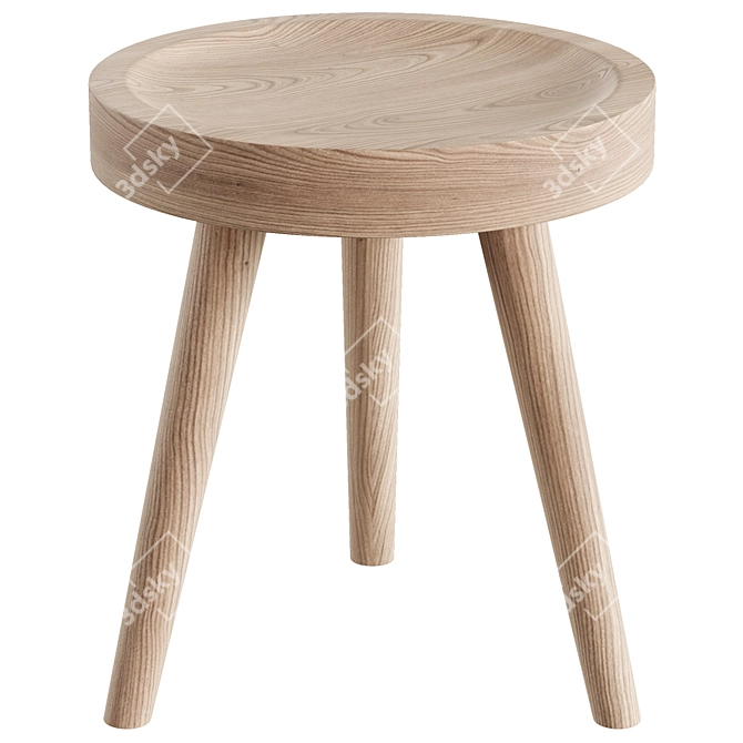 Elegant Mitzi Riva Stool 3D model image 1