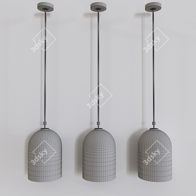 Modern Chandelier: Luxury Lighting 3D model image 3