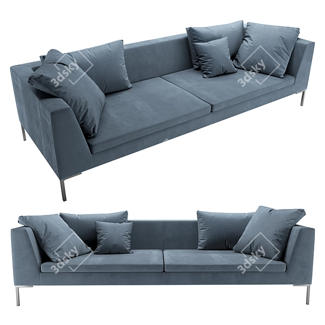 Charles Large Sofa 3D model image 1