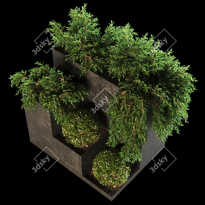 LushBot: 428k Poly Unique Plant 3D model image 3