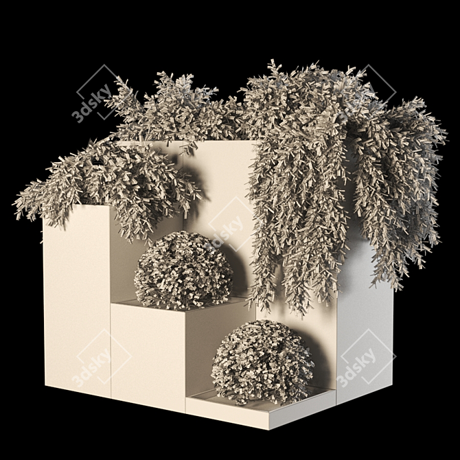 LushBot: 428k Poly Unique Plant 3D model image 4