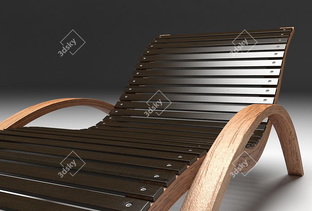 Relaxing Outdoor Chaise 3D model image 3