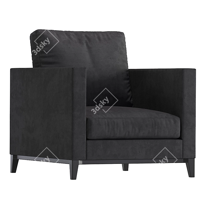 Sleek SWIFT Armchair 3D model image 6