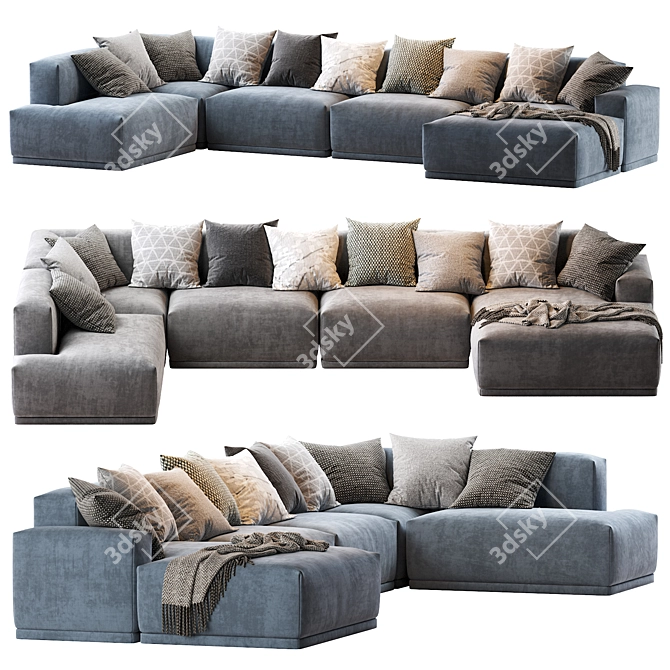 Modular Connect Sofa 3D model image 1