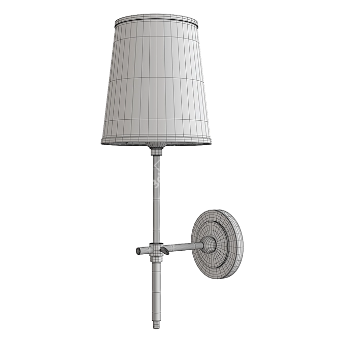 Elegant Bryant Wall Sconce 3D model image 2