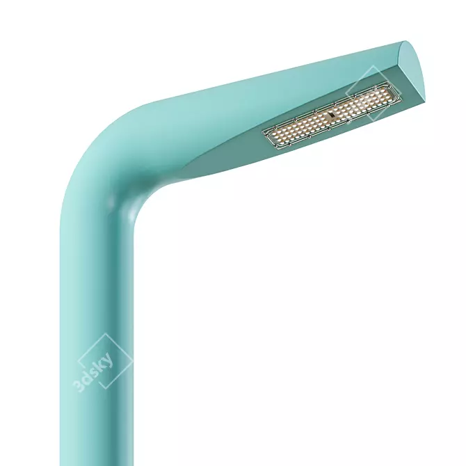 Minimalist LED Park Lighting 3D model image 1