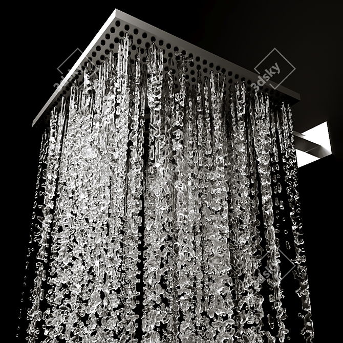 Refreshing Rain Shower Experience 3D model image 3