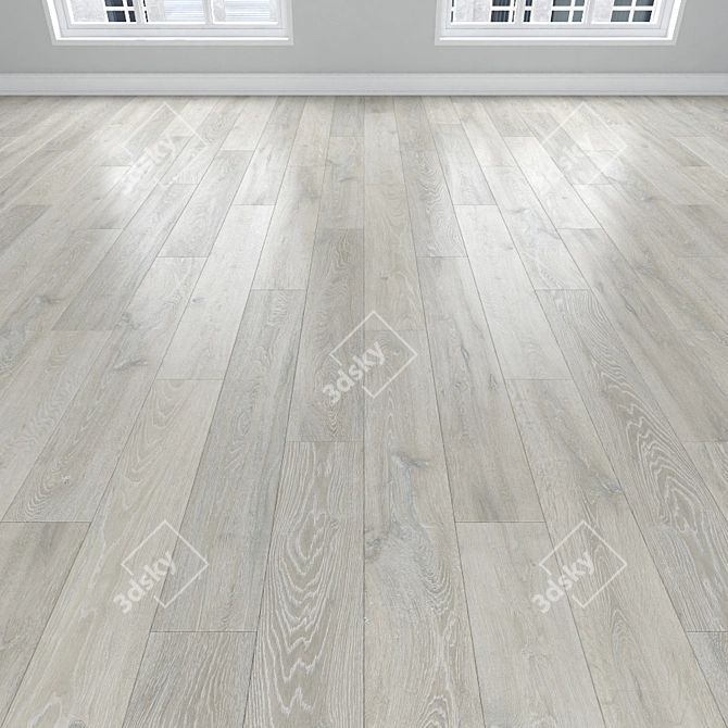 Oak Parquet: Herringbone, Linear, Chevron 3D model image 2