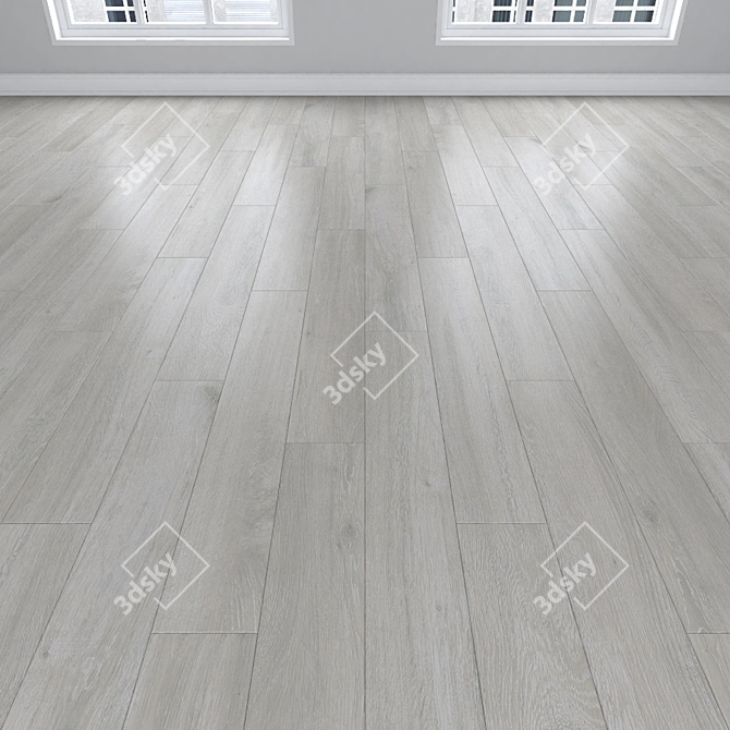 Parquet Oak: Herringbone, Linear & Chevron 3D model image 2