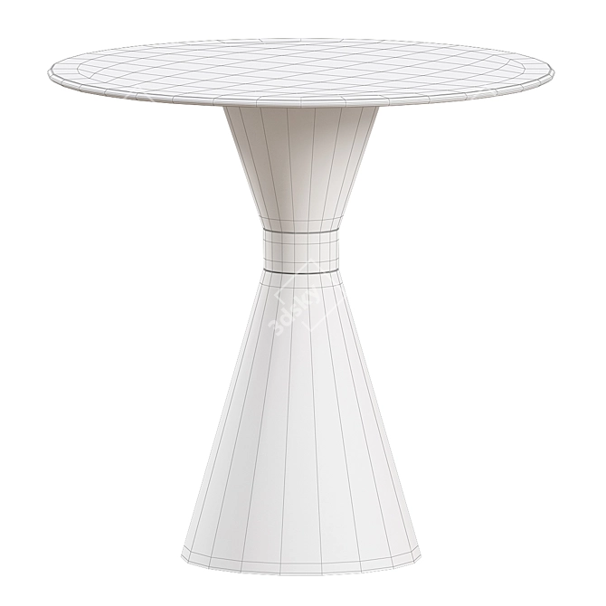 Sleek Denali Wood Table 3D model image 2