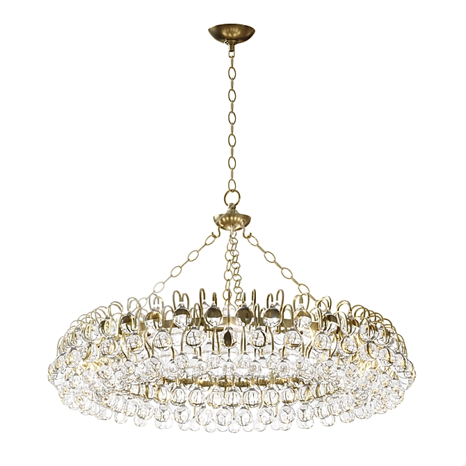 Luxury Bellvale Large Ring Chandelier 3D model image 1