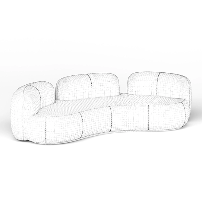 Modern Tateyama XL Sofa - Timeless Comfort 3D model image 3