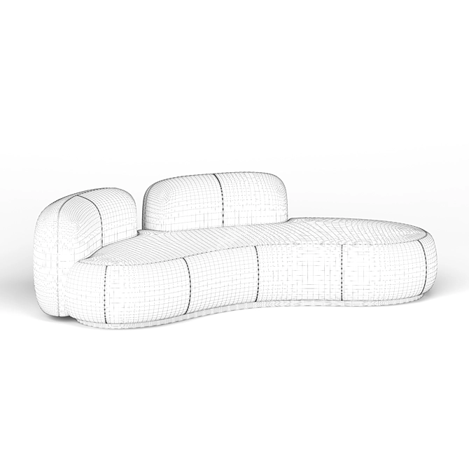 Modern Tateyama Sofa: Sleek and Stylish 3D model image 3