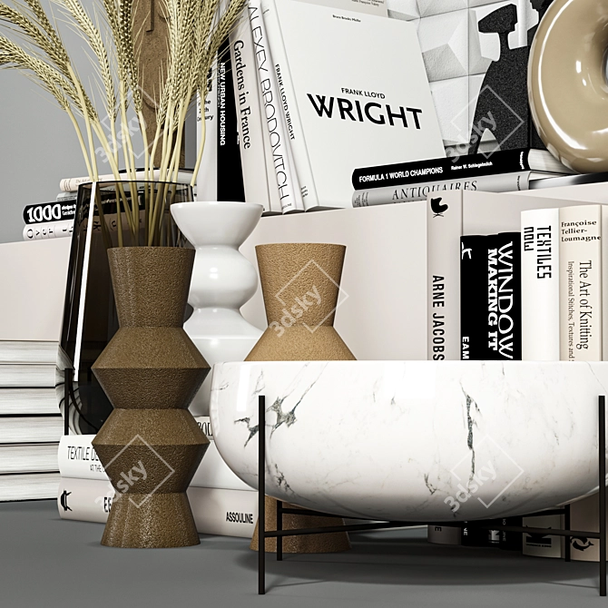 Elegant Home Decor Set 3D model image 3