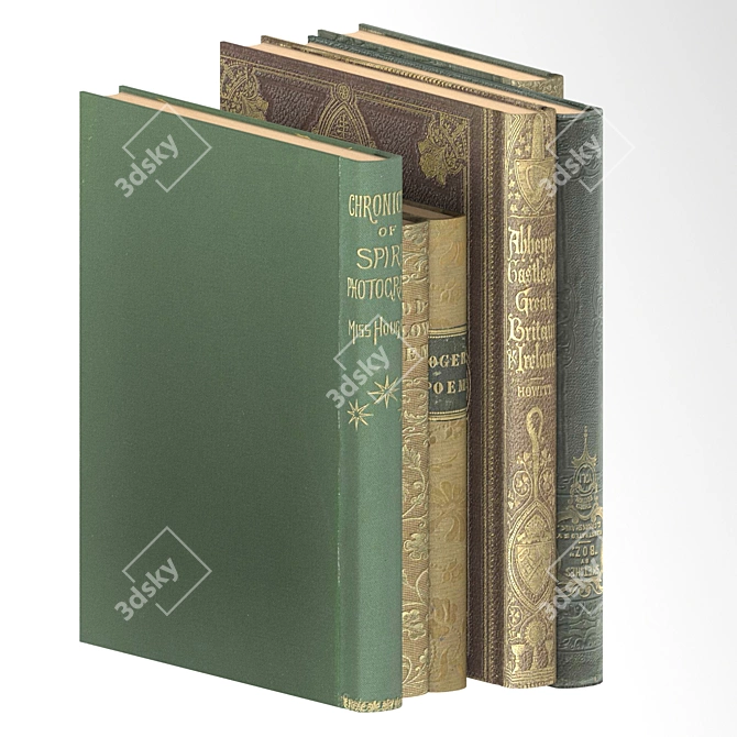 Antiquarian Book Collection - 37 Covers 3D model image 3