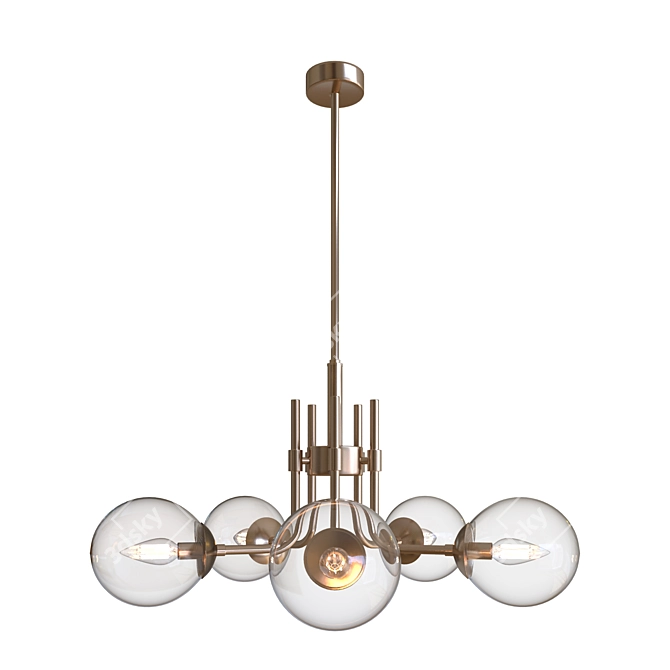 Stylish MOTINI Sputnik Chandelier 3D model image 1